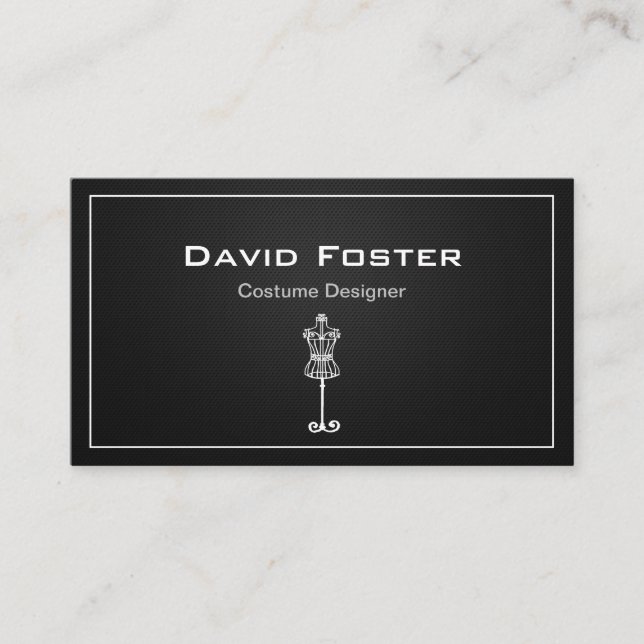 Theatrical Film Costume Designer Dressmaker Business Card (Front)