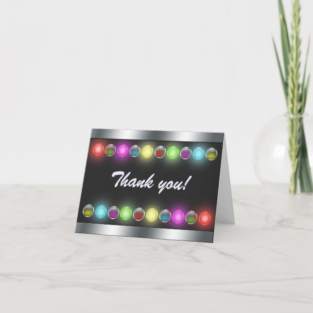 Theatrical Lighting ~ Thank You card (Front)