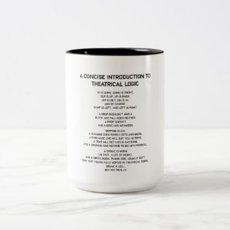 Theatrical Logic Funny Broadway Musical Theater Two-Tone Coffee Mug