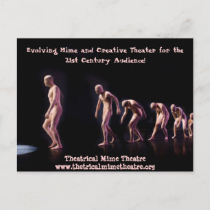 Theatrical Mime Theater Post Card