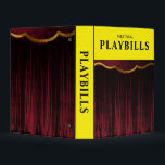 Theatrical Playbills Mini Binder<br><div class="desc">A mini binder designed to hold your keepsake playbill programs from plays and musicals. Clear sleeves can be purchased in stores or online that fit these standard mini binders.</div>