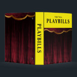 Theatrical Playbills Mini Binder<br><div class="desc">A mini binder designed to hold your keepsake playbill programs from plays and musicals. Clear sleeves can be purchased in stores or online that fit these standard mini binders.</div>