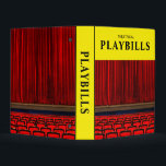 Theatrical Playbills Mini Binder<br><div class="desc">A mini binder designed to hold your keepsake playbill programs from plays and musicals. Clear sleeves can be purchased in stores or online that fit these standard mini binders.</div>