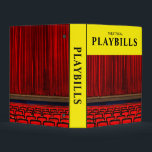 Theatrical Playbills Mini Binder<br><div class="desc">A mini binder designed to hold your keepsake playbill programs from plays and musicals. Clear sleeves can be purchased in stores or online that fit these standard mini binders.</div>