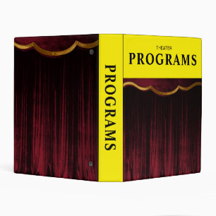 Theatrical Programs Mini Binder
