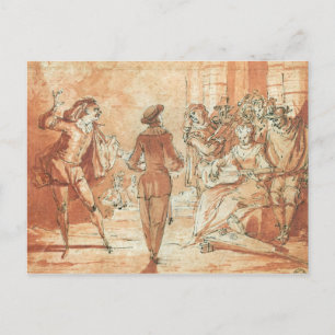 Theatrical Scene Postcard
