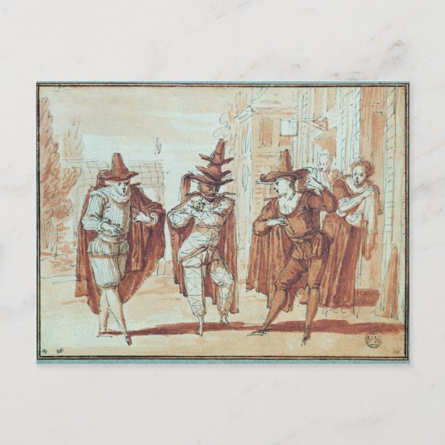 Theatrical Scene Postcard (Front)