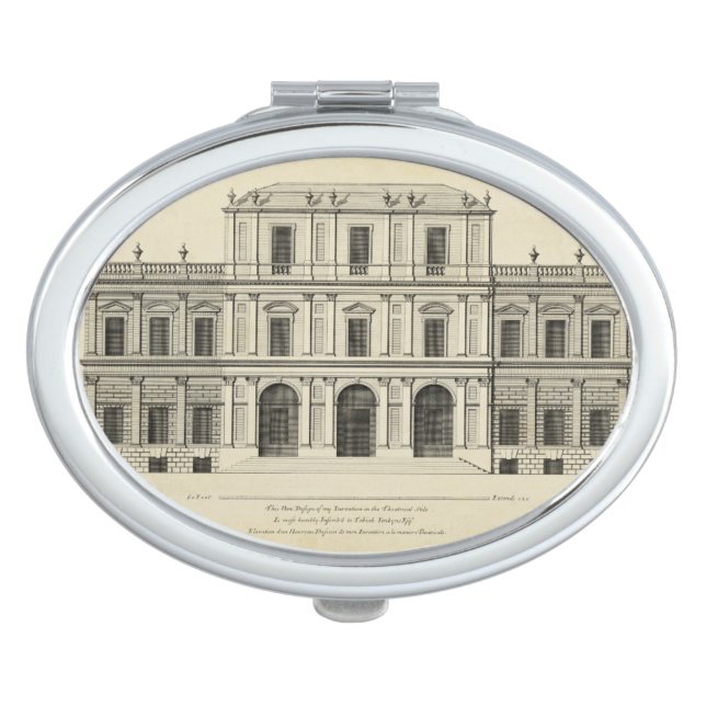 Theatrical Style Façade by Colen Campbell Compact Mirror (Front)