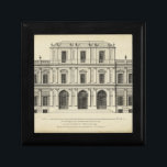 Theatrical Style Façade by Colen Campbell Keepsake Box<br><div class="desc">Colen Campbell created this theatrical style façade,  which was published in his book Vitruvius Britannicus. A façade is basically a representation of the front,  or side,  of a building. An amazing architectural drawing that would look great in your home!</div>