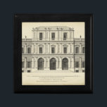 Theatrical Style Façade by Colen Campbell Keepsake Box<br><div class="desc">Colen Campbell created this theatrical style façade,  which was published in his book Vitruvius Britannicus. A façade is basically a representation of the front,  or side,  of a building. An amazing architectural drawing that would look great in your home!</div>