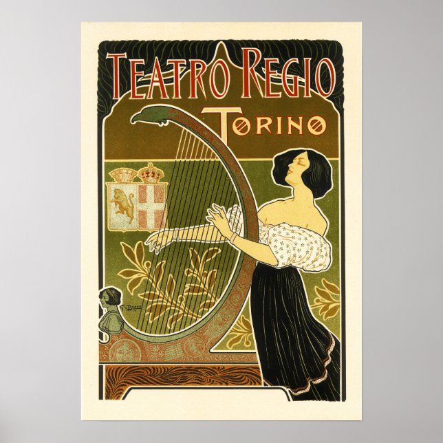 THEATRO REGIO Torino Italy Opera Music House Poster (Front)