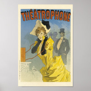 Theatrophone Vintage French Advertising Poster