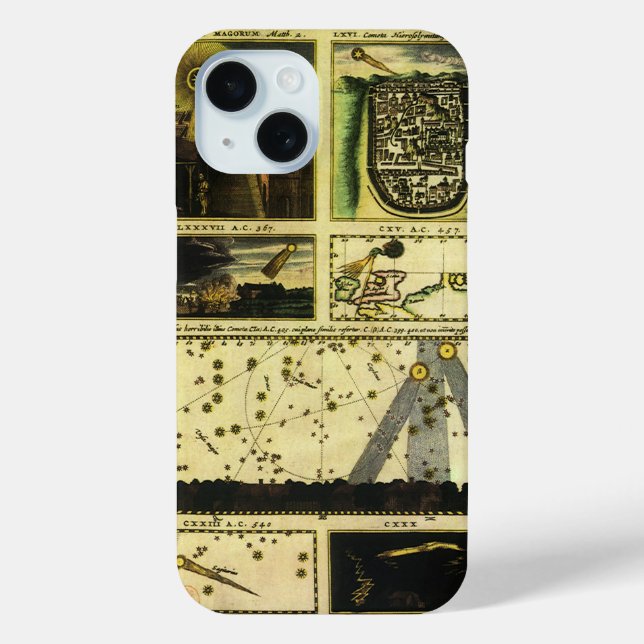 Theatrum Cometicum Comets by Stanislaw Lubieniecki Case-Mate iPhone Case (Back)