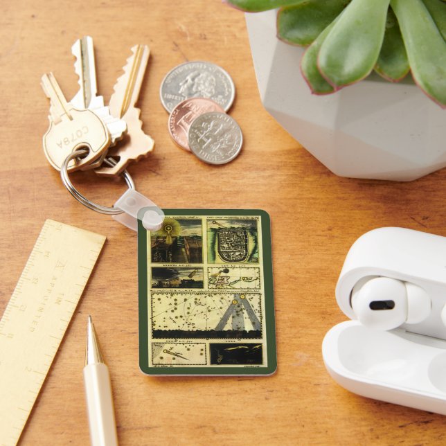 Theatrum Cometicum Comets by Stanislaw Lubieniecki Keychain (Desk)