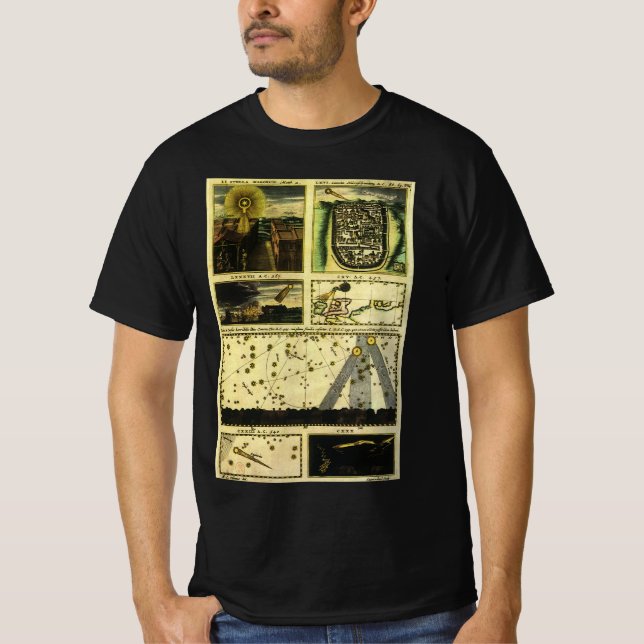 Theatrum Cometicum Comets by Stanislaw Lubieniecki T-Shirt (Front)
