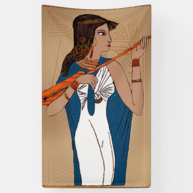 Theban Ancient Greek Egyptian Banner (Vertical)