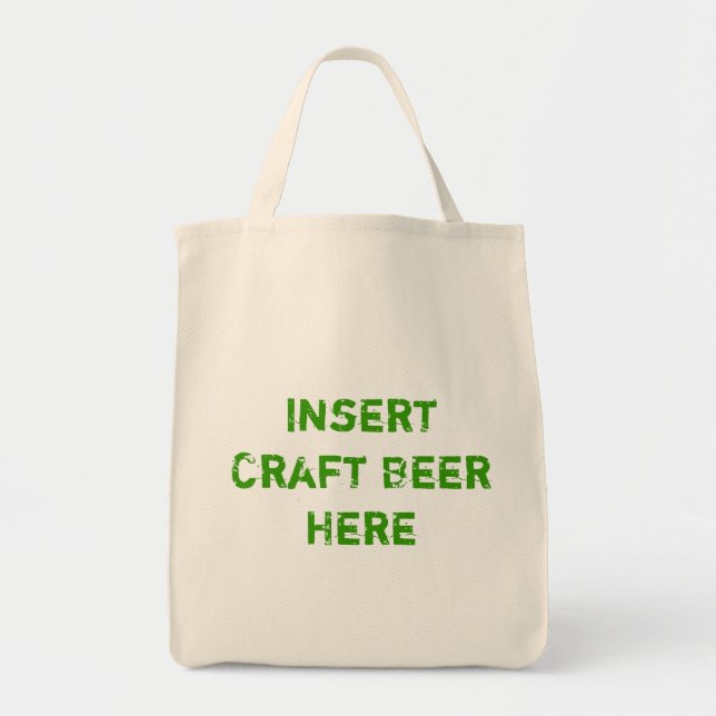 TheBEERSgoneBAD: Craft Beer Grocery Tote Bag (Front)