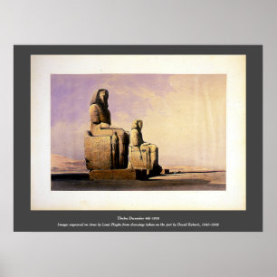 Thebes December 4th 1838 David Roberts / Haghe Art Poster