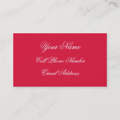TheColorWheel Crimson Standard Business Card