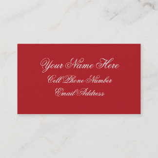 TheColorWheel Indian Red Business Card