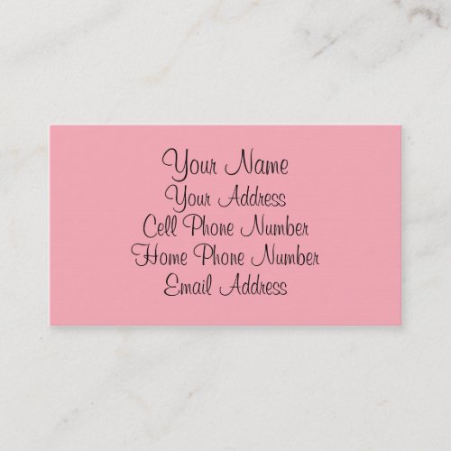 TheColorWheel Light Pink 1 Standard Business Card