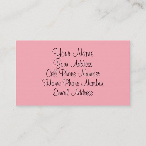 Customizable TheColorWheel Light Pink 1 Standard Business Card