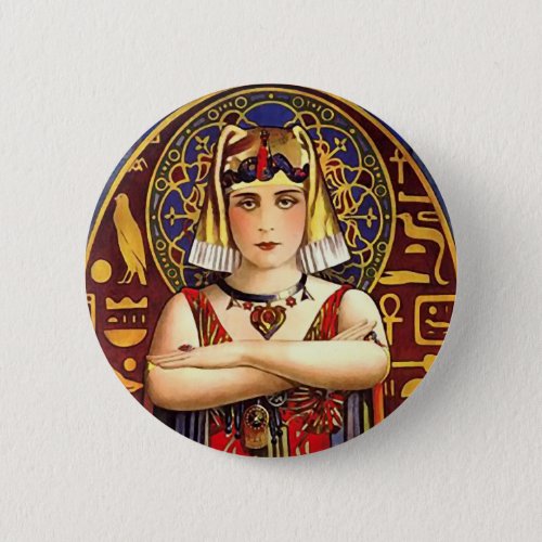 Theda Bara as Cleopatra Vintage Movie Button
