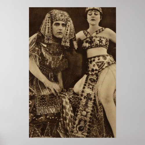 Theda Bara in Cleopatra Silent Movie Poster