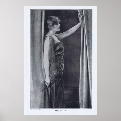 Theda Bara Rotrogravure 1916 Print