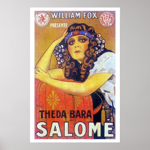 Theda Bara Salome Movie Poster