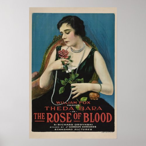Theda Bara The Rose of Blood Movie Poster