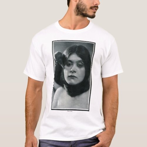 Theda Bara wraven 1915 vintage portrait T_shirt