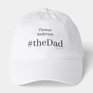 #theDad, Minimalist Typography Name Year Dad Hat