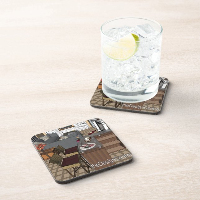 theDesignCenter décor Hard plastic coaster (Right Side)