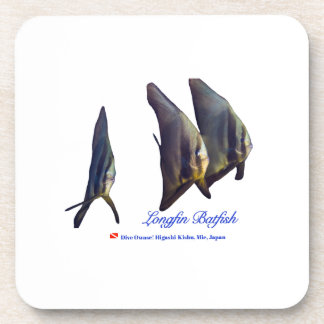 Thee Cute Longfin Batfish Beverage Coaster