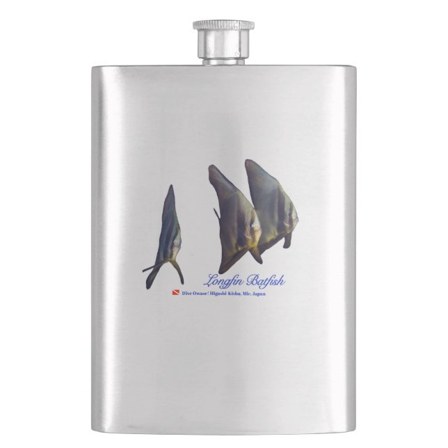 Thee Cute Longfin Batfish Flask (Front)