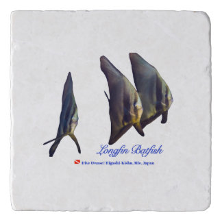 Thee Cute Longfin Batfish Trivet