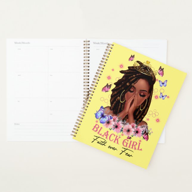 Thee Empowered Black Girl  Undated Planner (Display)