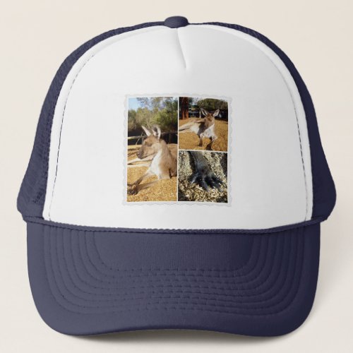 Thee Kangaroo Picture Collage Truckers Hat