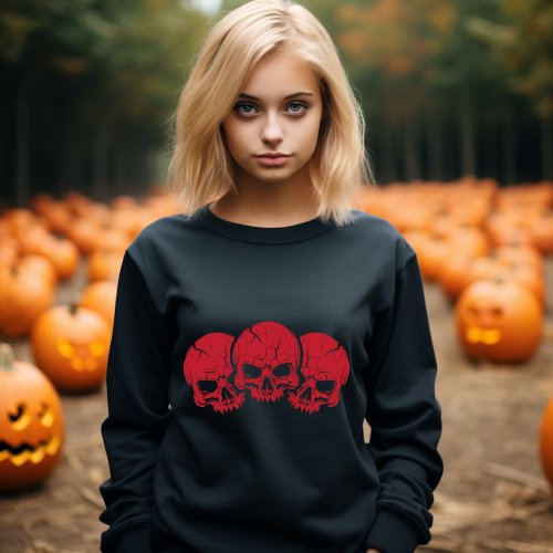 Thee Skull Spectacle Spooky Halloween T_Shirt
