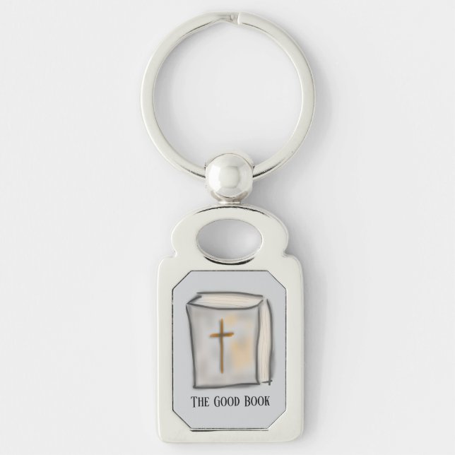TheGoodBook Bible Cross  Keychain (Front)