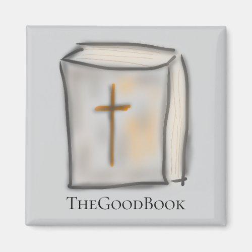 TheGoodBook Christian Bible with Cross  Magnet