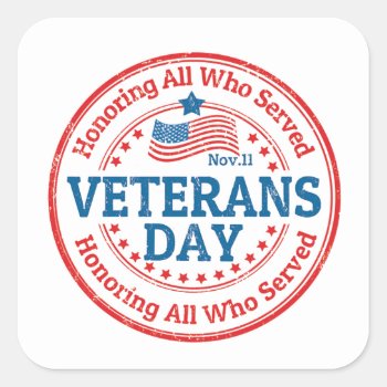 Their Day Veterans Day Stickers by ZazzleHolidays at Zazzle
