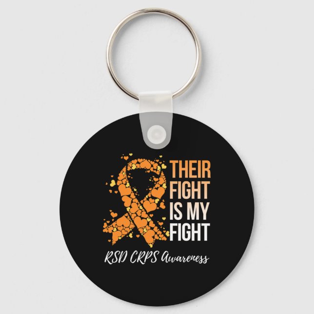 Their Fight Is My Fight Rsd Crps Awareness  Keychain (Front)