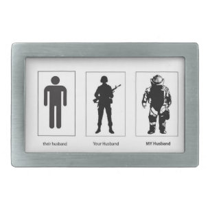 Their Husband Your Husband My Husband EOD Buckle Belt Buckle