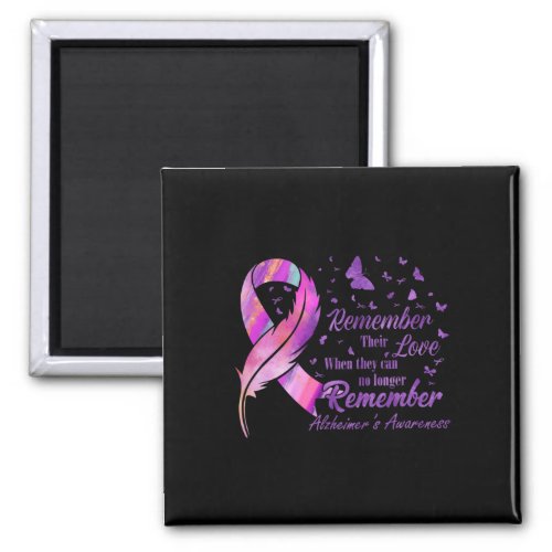 Their Love Alzheimerheimers Awareness  Magnet