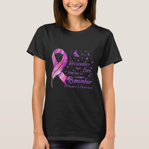 Their Love Alzheimerheimers Awareness  T_Shirt