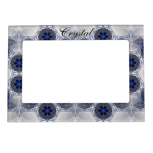 Their Name Custom Crystal Message Lapiz Lazuli Magnetic Frame