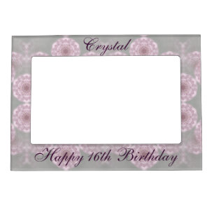 Their Name Custom Crystal Message Rose Quartz Magnetic Frame