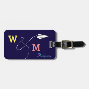 their personalized travel luggage tag